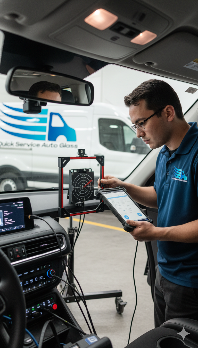 ADAS Calibration Near Me, Los Angeles, CA | Mobile Camera and Radar Calibration in San Fernando Valley, CA | Quick Service Auto Glass